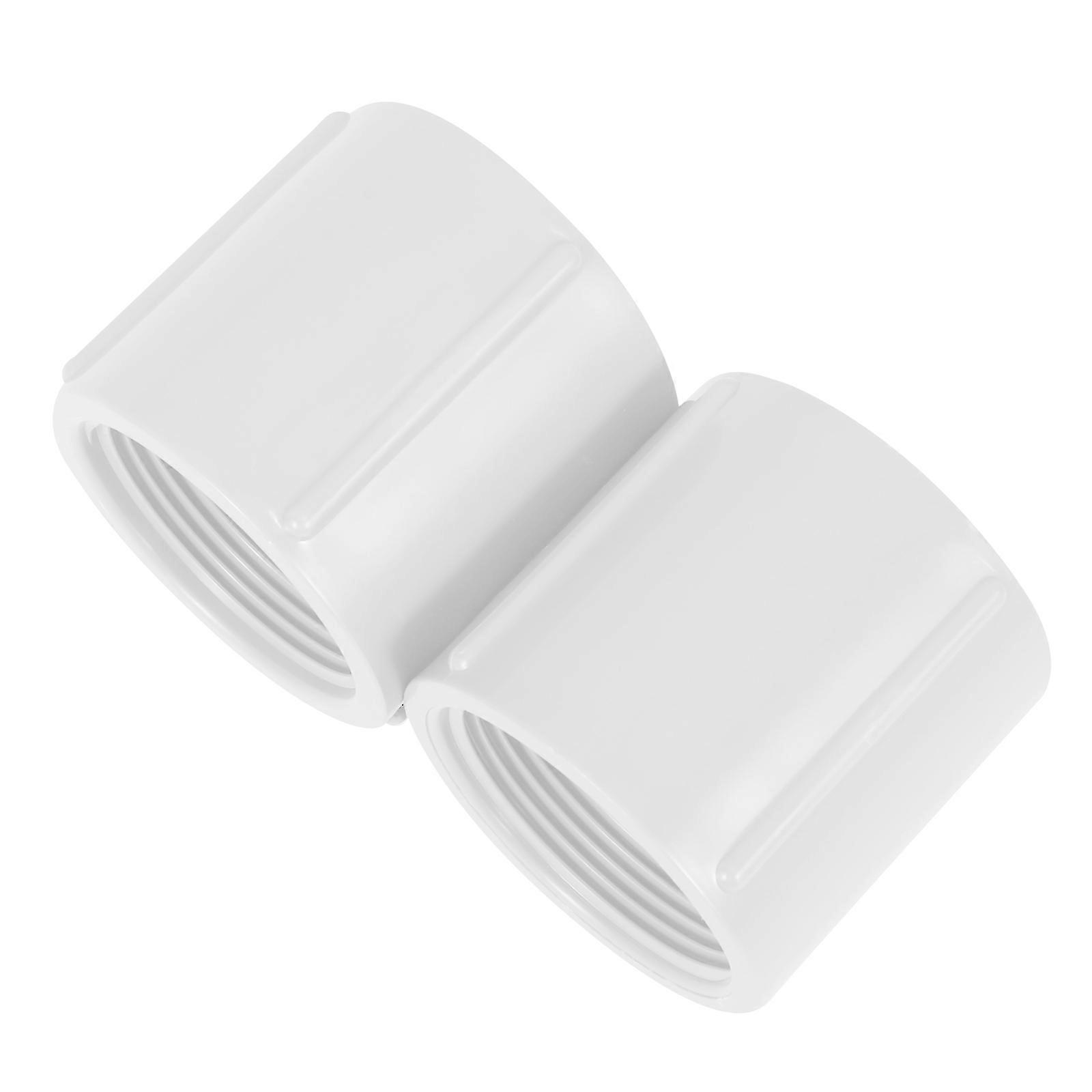 PVC Thread Pipe Connector Fitting for Pipe 10Pcs White Durable Parts