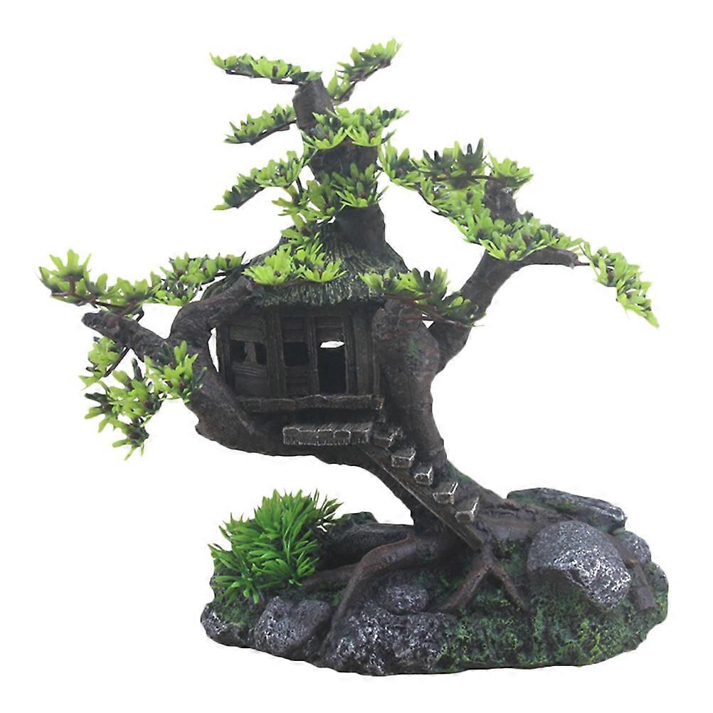 Wooden Resin Decorative Model for Fish Tank