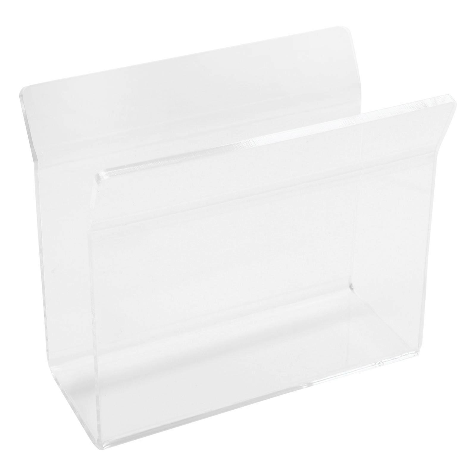 Acrylic Napkin Display Stand For Home Bar And Cafe Transparent 1Pcs