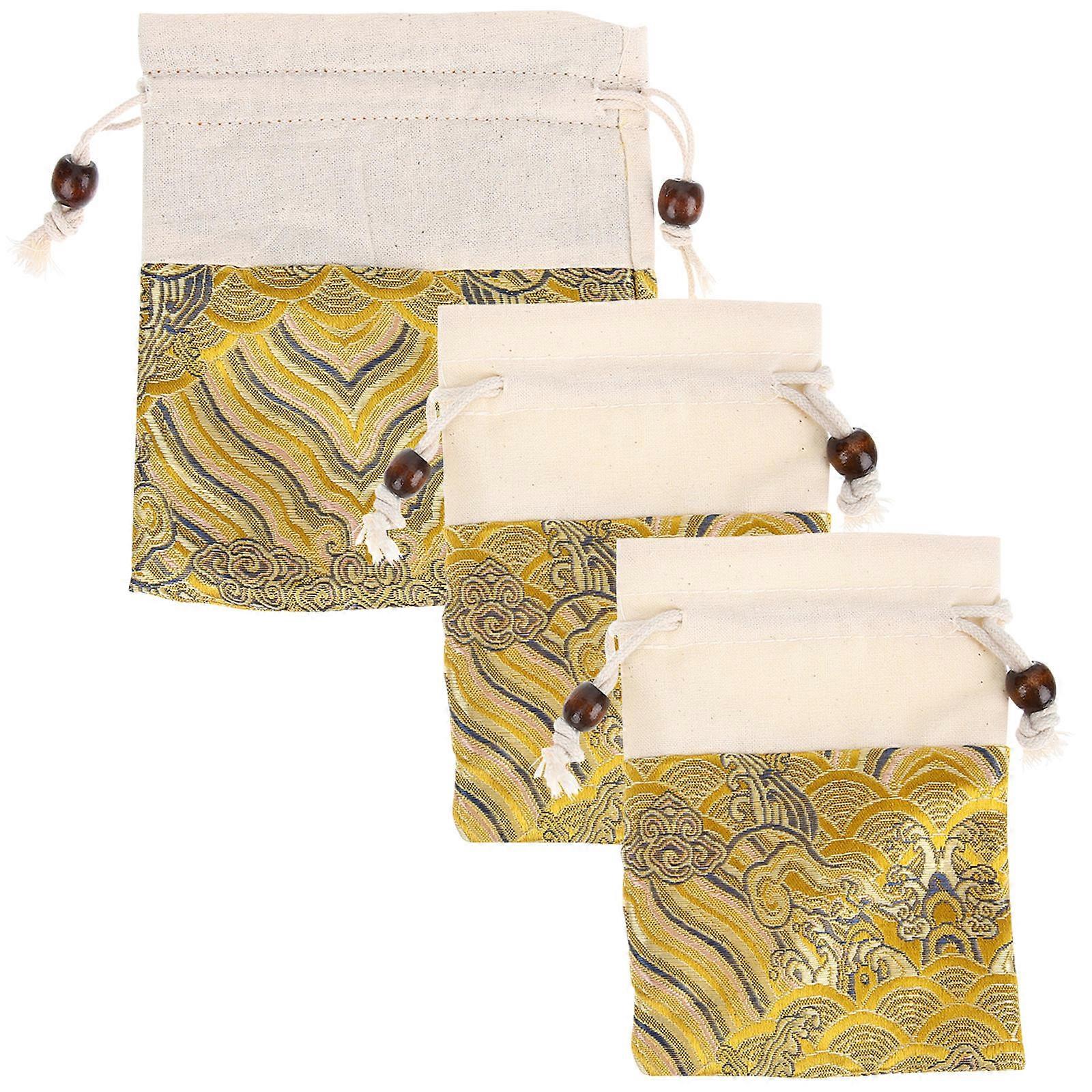 Drawstring Gift Bags Rectangular Snacks Pouch Occasion Party 12Pcs