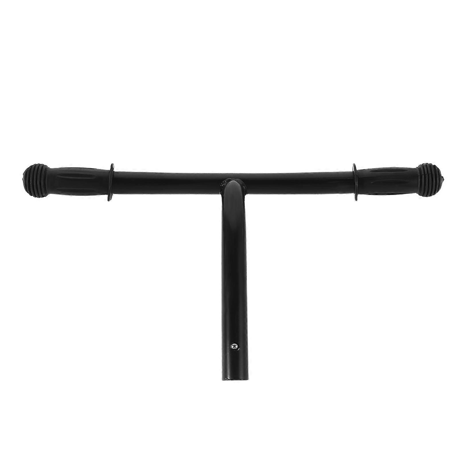 Anti-Skid Toddler Tricycle Handlebar Replacement for Child Riding Iron Black Designed for Easy Installation 1Set