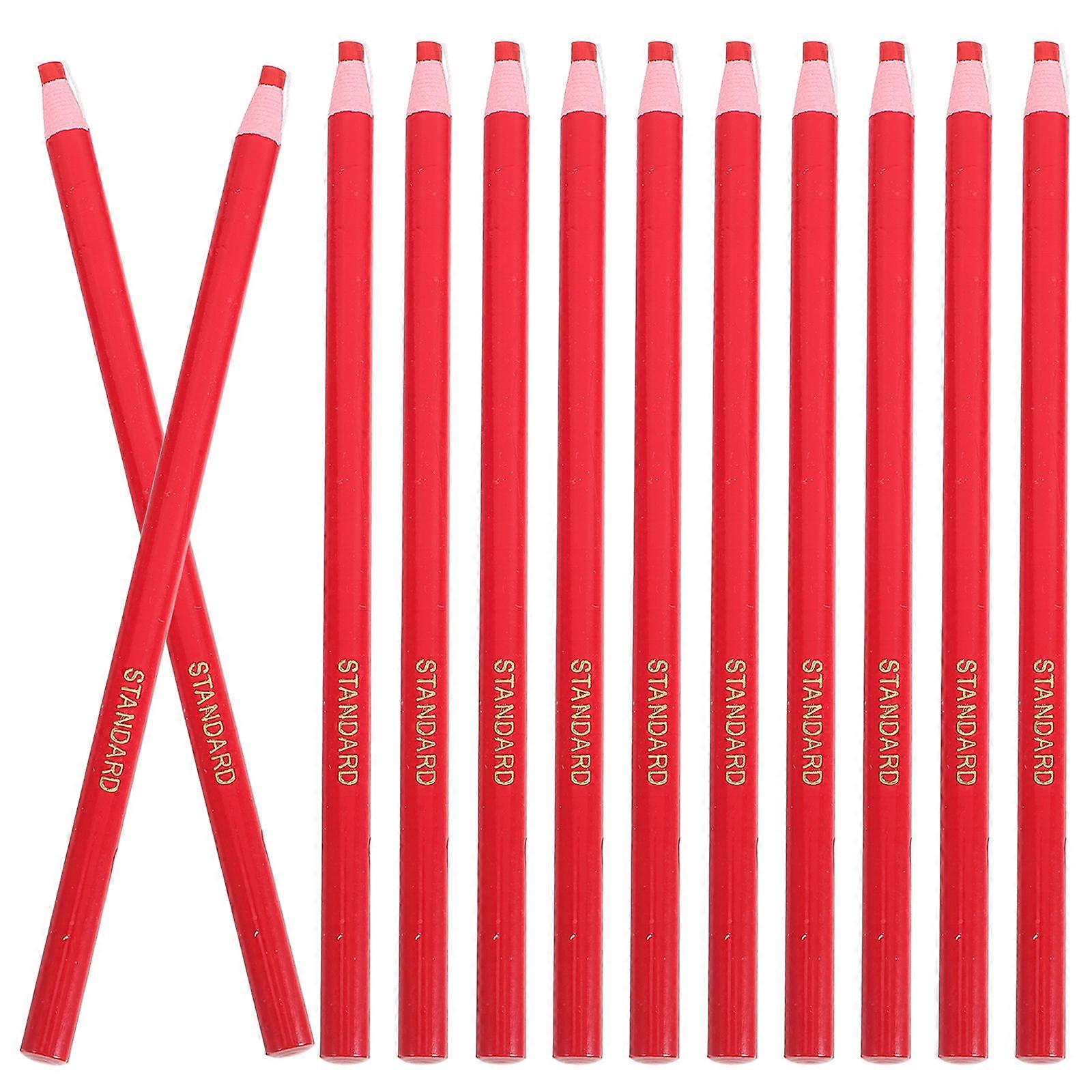 Red Wax Pencils for Fabric Marking Tailor's Drawing 36Pcs