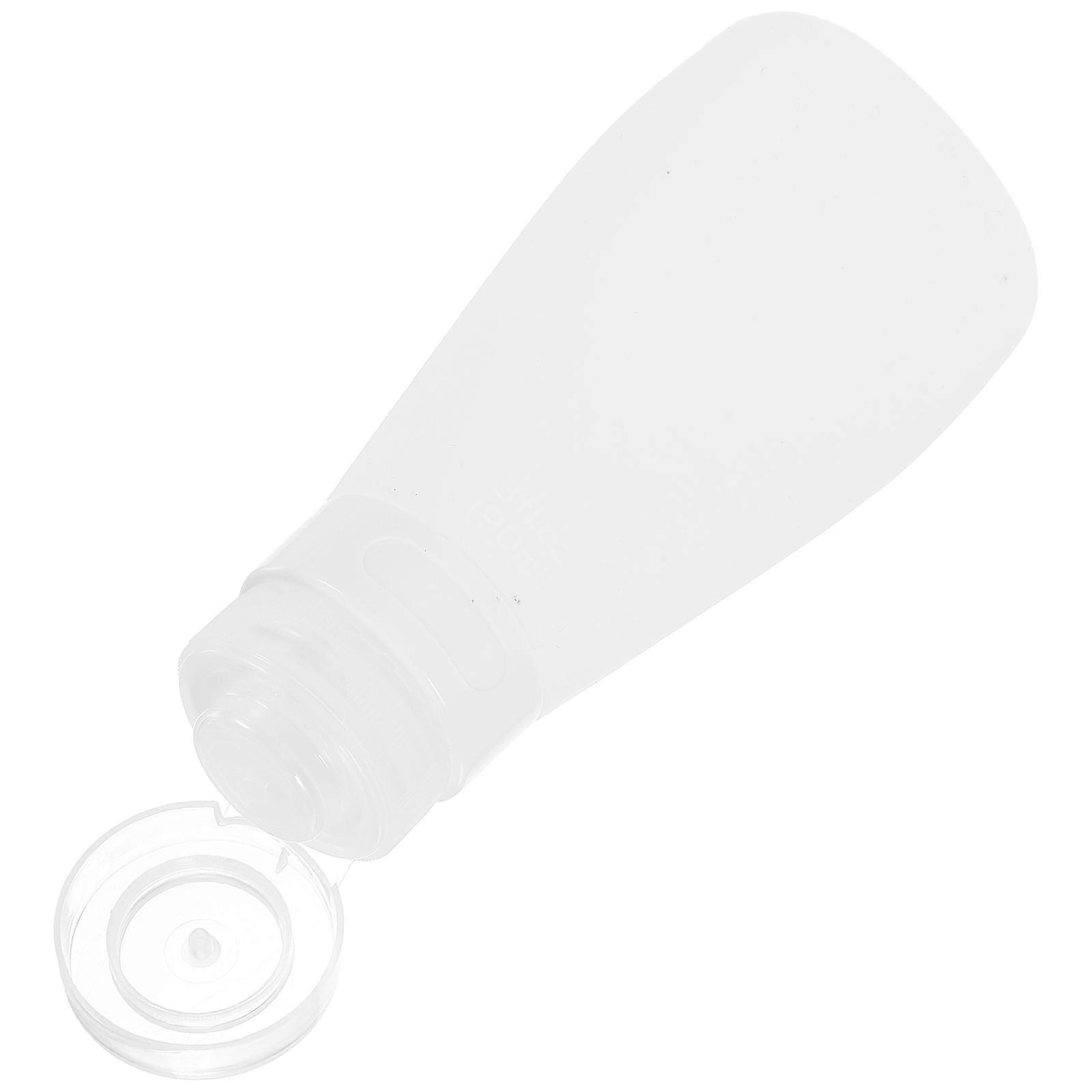 Empty Storage Bottle Multifunctional Shower Gel Bottles for Storage 2Pcs White