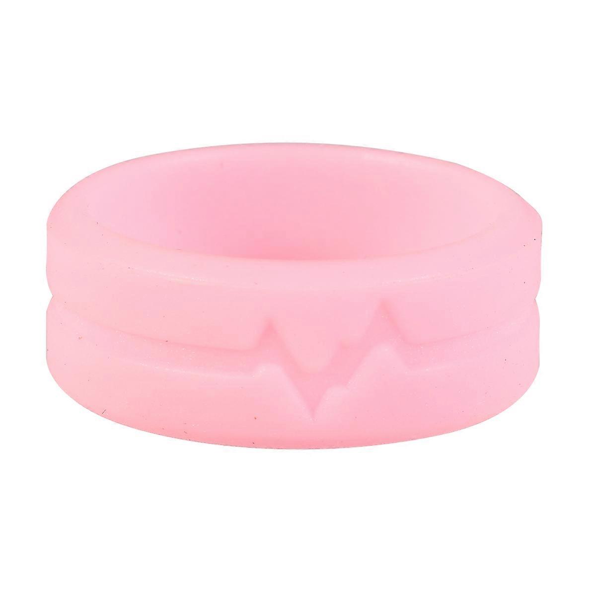 Bachelor Party Ring Pink Circular Trendy Silicone Accessory 5Set