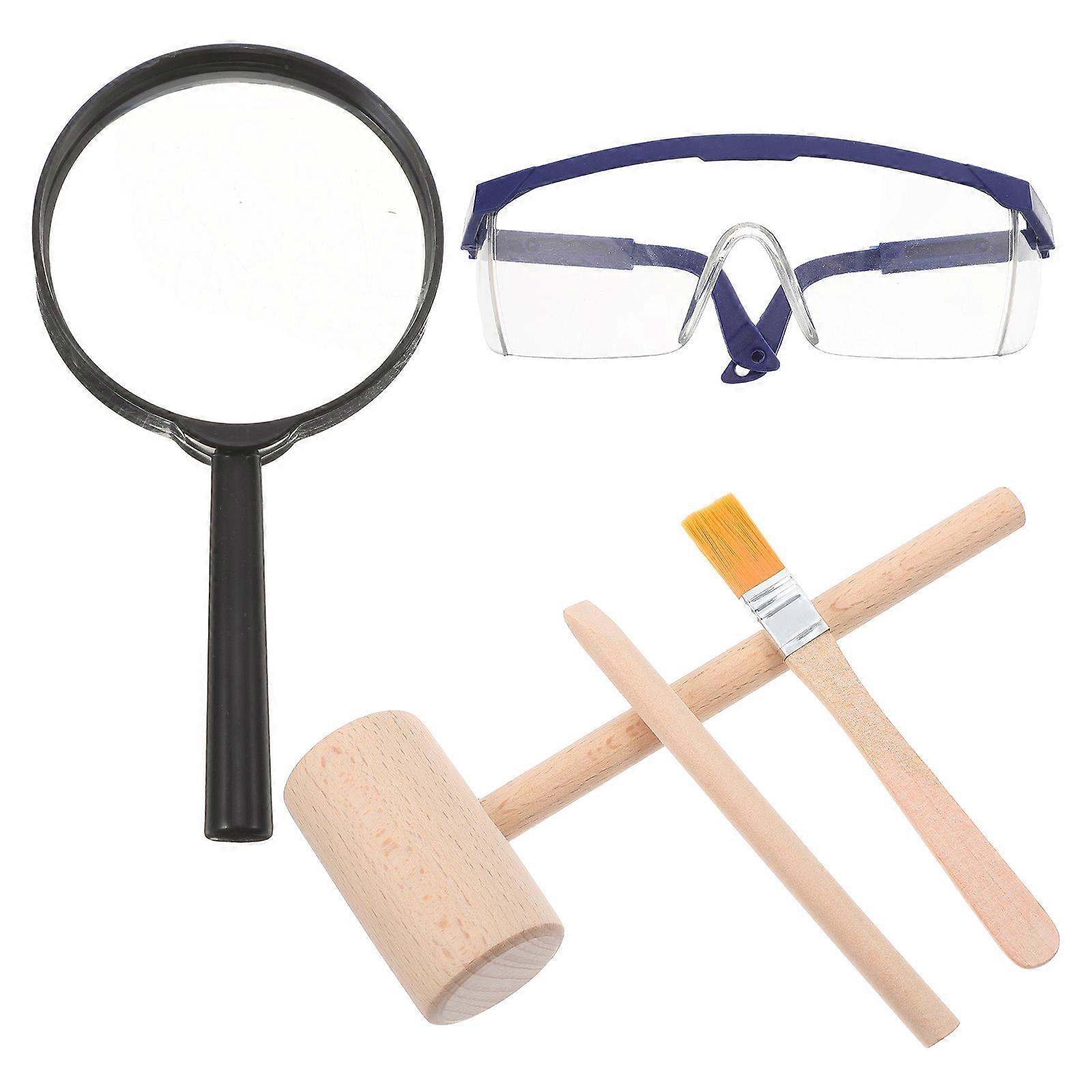 Rock Hammer Mini Wooden Tool Kit for 5Sets