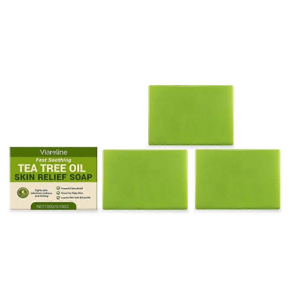 Tea Tree Zeep Antischimmel Antibacteriële Behandeling voor Gezicht & Lichaam Acne, Voetschimmel, Tinea, Folliculitis Ringworm Jock Itch