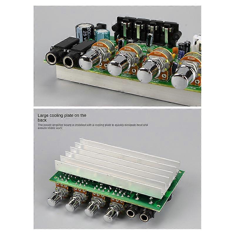 DC 12V 40W+40W Stereo Audio Amplifier Board Microphone Amplifier