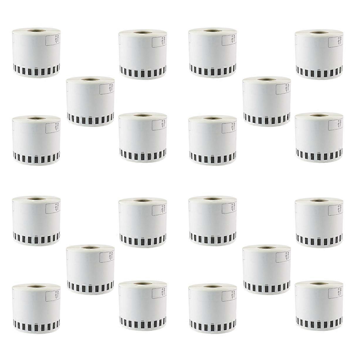 5 Refill Rolls Compatible -22205 Label 62mmx30.48M Continuous