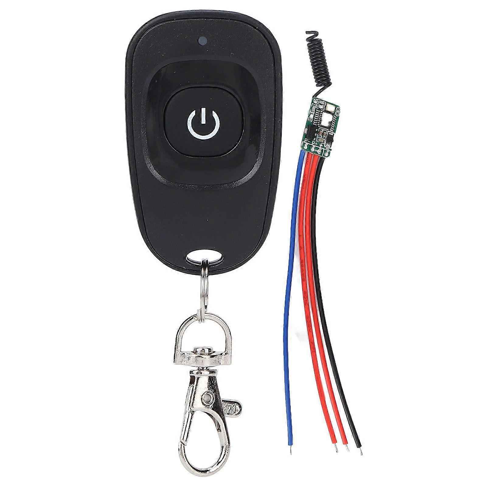 Mini Relay Remote Switch 433MHz Learning Wireless Transmitter Receiver for LED Light DIY Toys 3A DC 3.5V12V