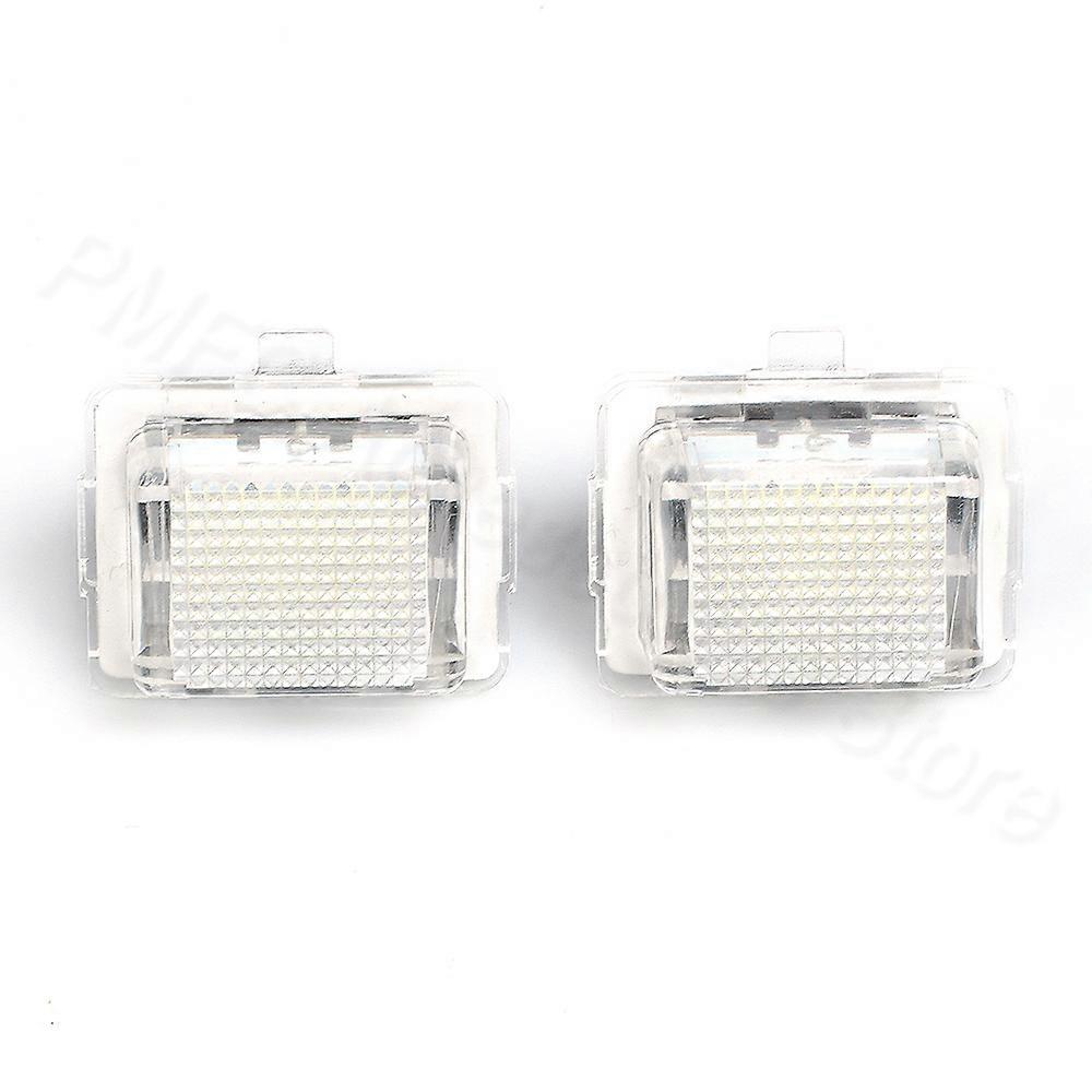 Compatible PMFC LED License Plate lights bulb White No Hyper Flash 12V For Mercedes-Benz W204 W204 5D W212 W216 W221 CanBus No Error