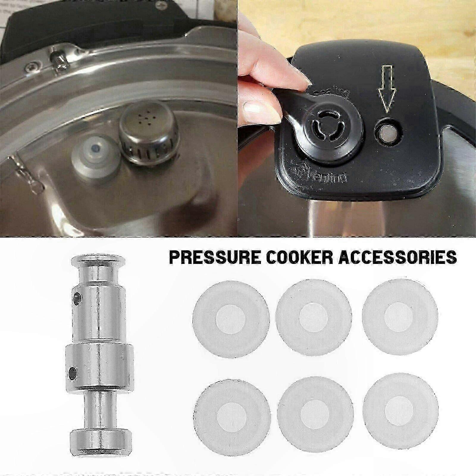 6-Pack Sealer Gasket and Float Valve for Pressure Cooker Replacement Parts Accessory Kit