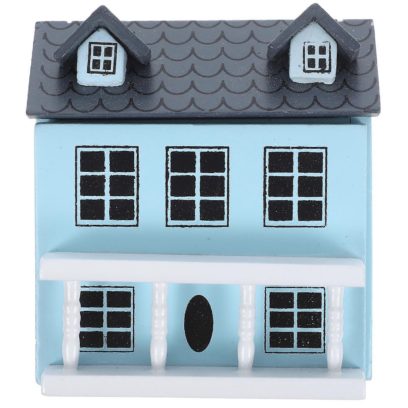 House Shaped Miniature Cabinet Furniture Model 1Pcs Ideal for Doll House Display and DIY Projects