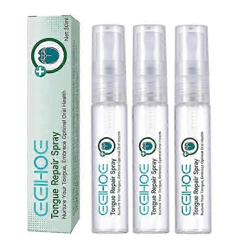 1-5x亀裂のある舌のリリーフスプレーは、乾燥した亀裂の腫れを和らげます舌の腫れを取り除き、口のバクテリアを排除し、口臭を取り除きますポータブルマウスケアスプレー