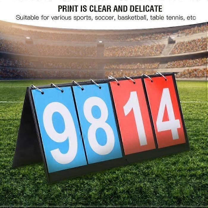 Portable Scoreboard - Flip Sports - Score - 4 Digits - Red - Multisport