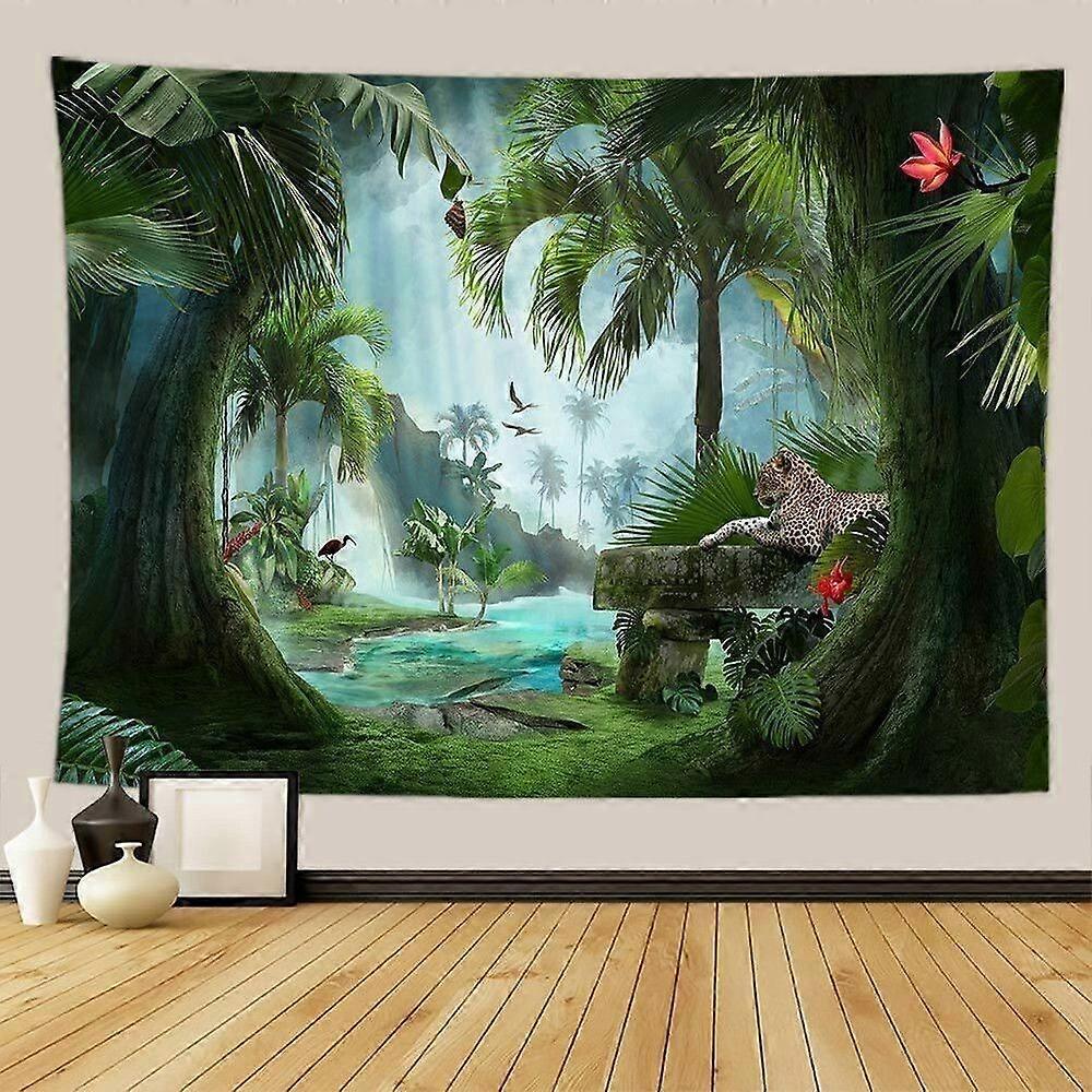 Leopard Forest Tapestry Wall Hanging Bedroom Background Cloth GT 521