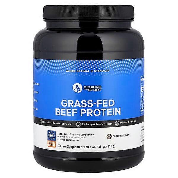 Designs For Health, Designs For SportÃÂÃÂÃÂÃÂ®, Grass-Fed Beef Protein, Chocolate, 1.8 lbs (810 g)