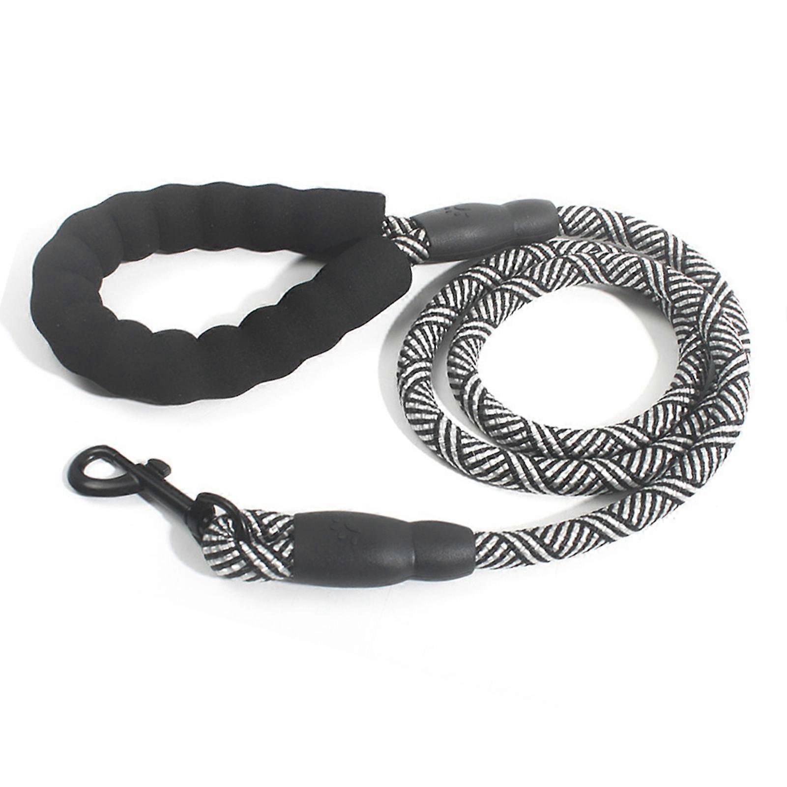 Dog Leash Safe Foam Handle 1.2m Pull Resistant Dark Gray S