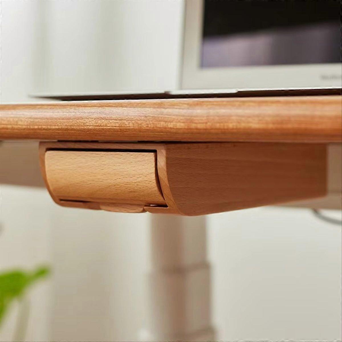 Convenient Storage Box Under Desk Hidden Drawer Home Storage,C