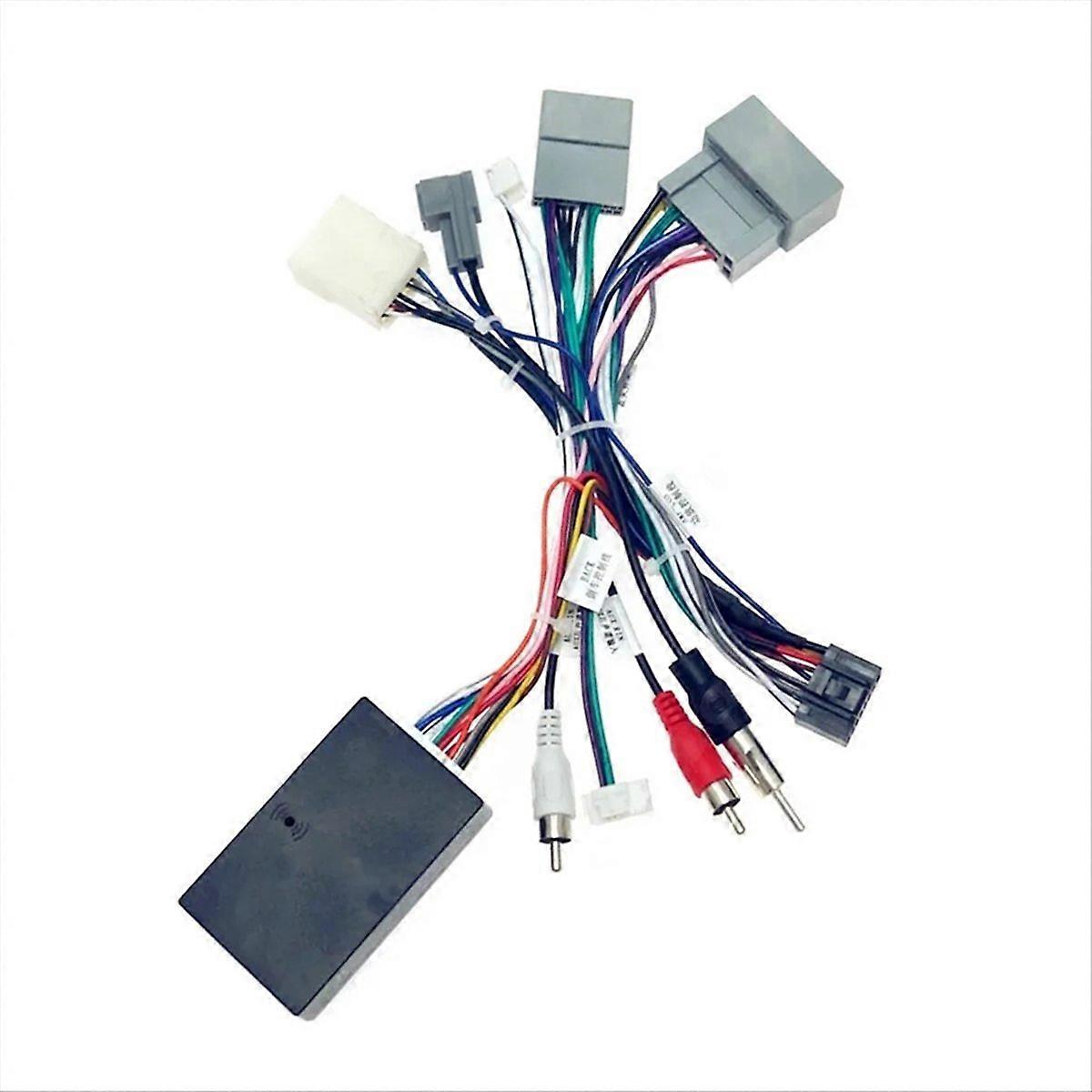 16 PIN Android Radio Power Cable Adapter W/ Canbus Box For 