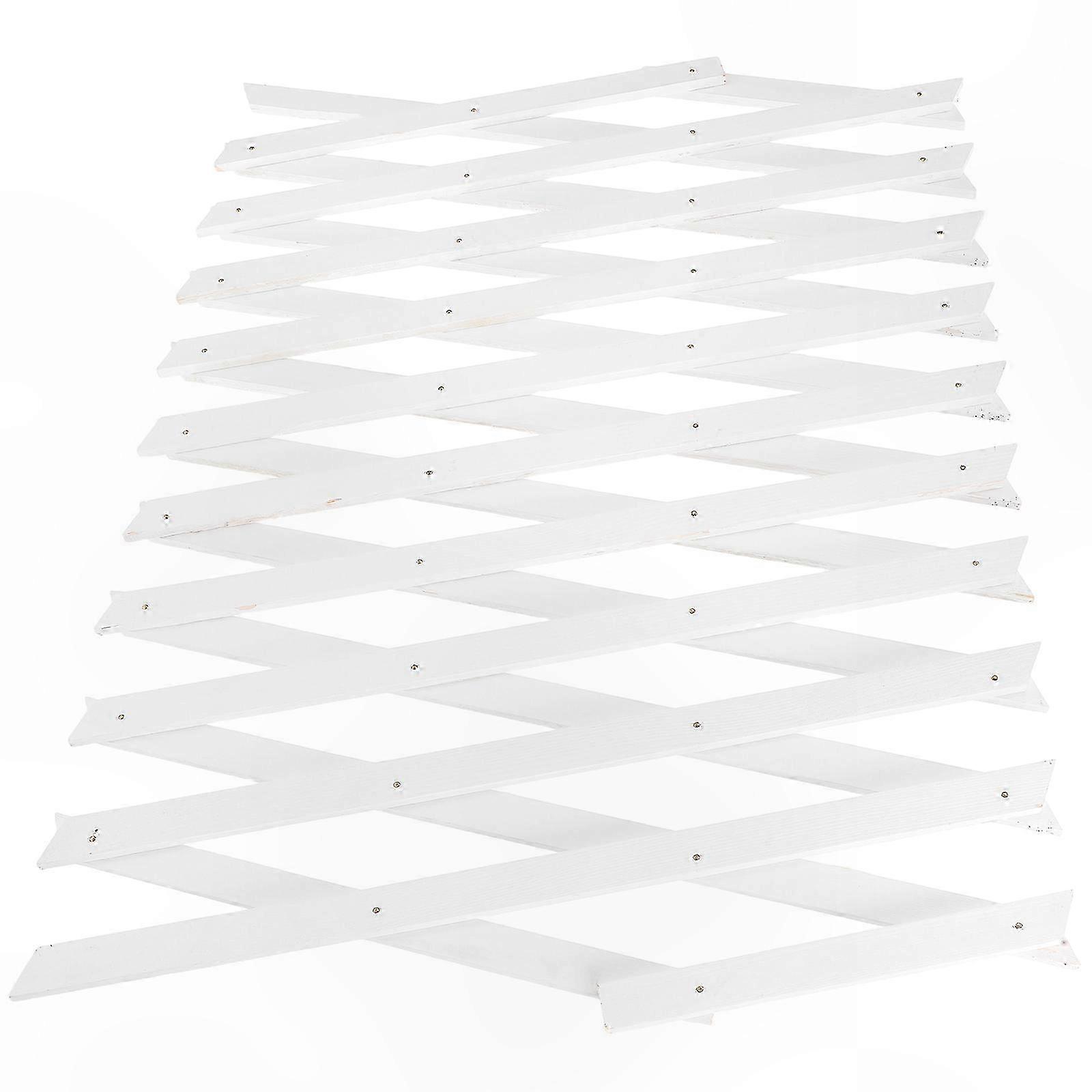 White Wooden Trellis for Climbing Plants Indoor and Outdoor Versatile Use Adjustable Size Decorative and Functional Garden Support