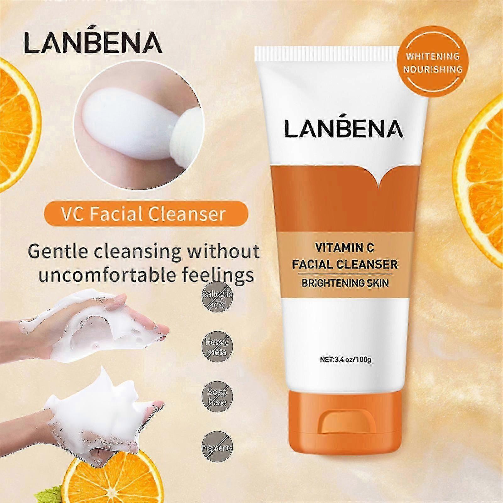 Lanbena Vc Collagen Whitening Deep Cleansing Moisturizing Cleanser Cleansing Foam