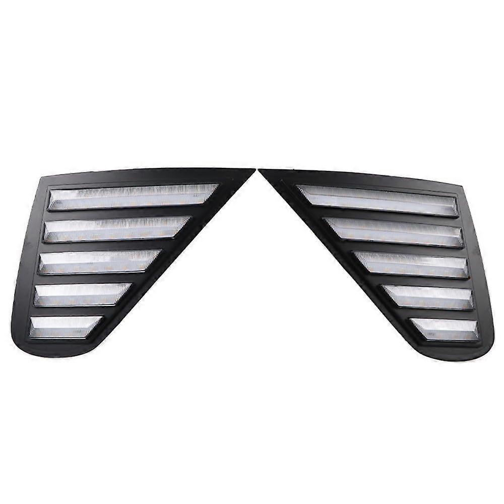 Car LED Daytime Running Light Fog Lamp DRL Dynamic Yellow Turn Signal Light 2022 2Piece Set