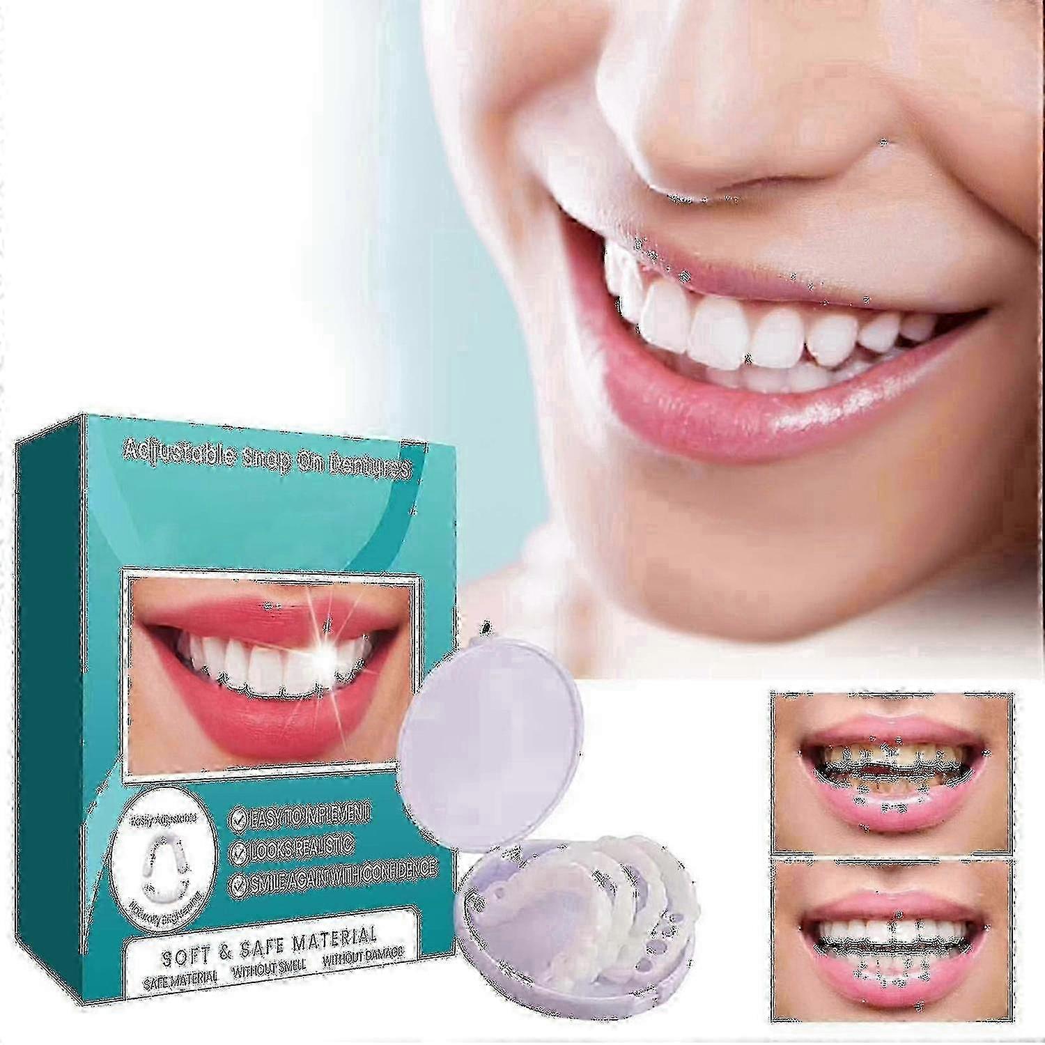 Adjustable Snap-on Dentures, Veneers Denture Braces Plus Denture Cases, Temporary Fillings Braces In