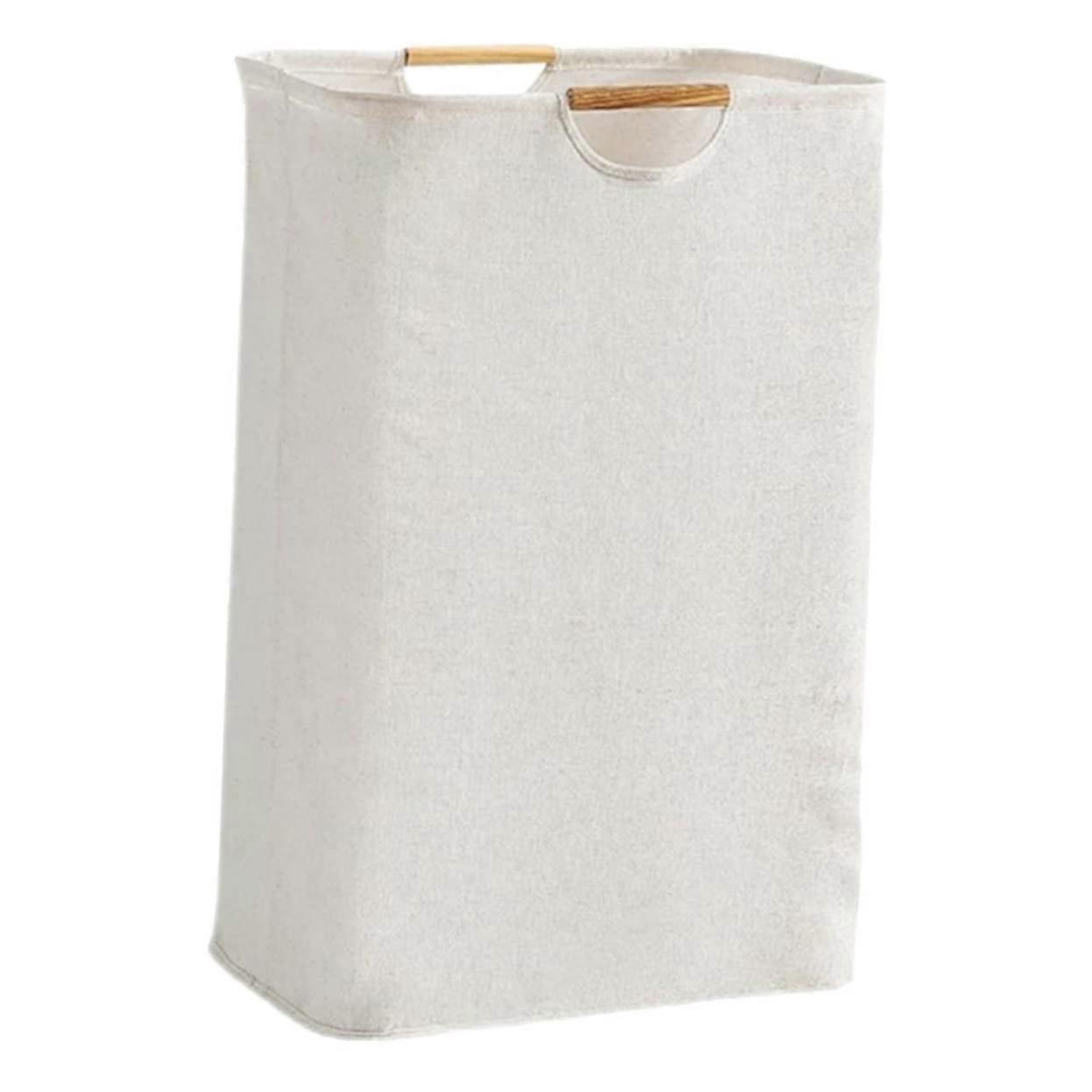 Foldable Waterproof Laundry Basket 60L Capacity Large Handheld Fabric Hamper With Handles For Home Bathroom Storage