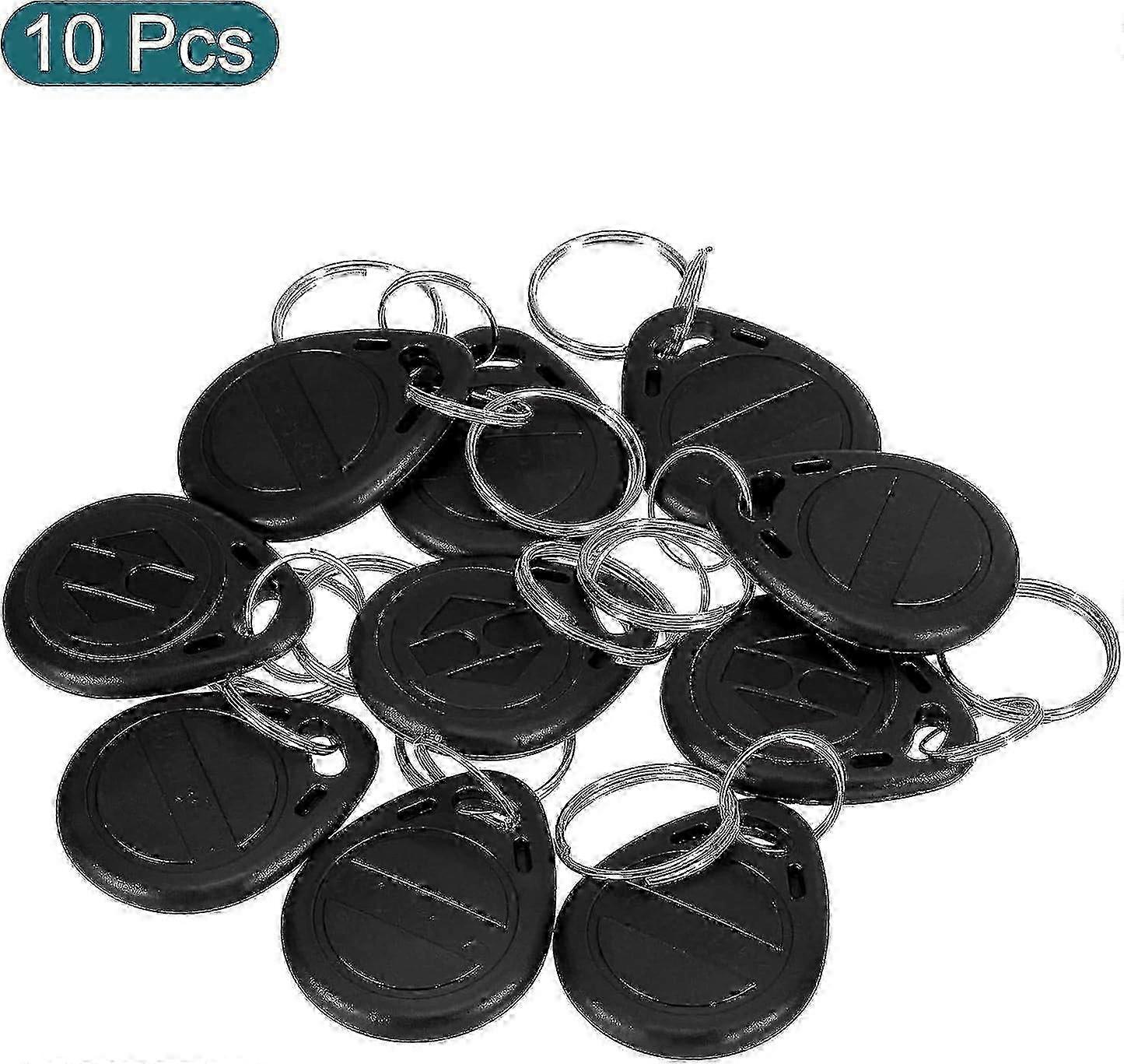 Id Card Key Fobs Rfid Proximity 125khz Read Only Contactless Token Tag For Door Entry Access Control Black 10 Pack miao4