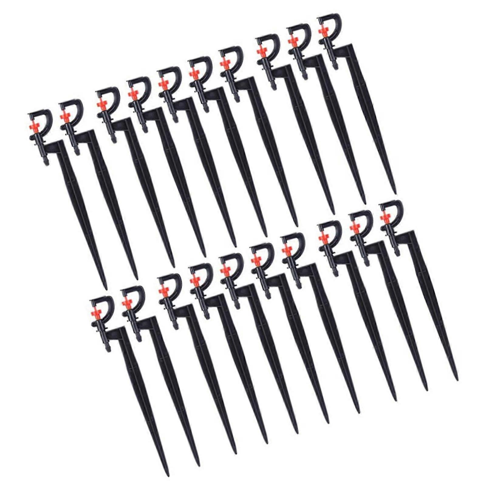 20Pcs 9.10inch 360 Degree Rotating Watering Sprinkler Floor Insert Sprayer Pattern Agriculture Drip Sprayer Floor Insert Multicolor