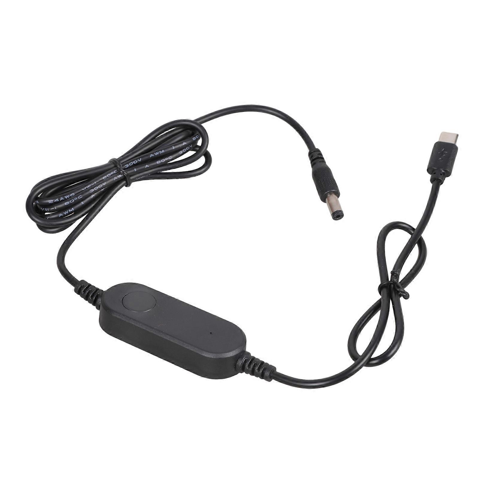 USB C Power DC5521 Converters Cable 12W Step Up Module For Low Power Electronics And Cooling Systems Multicolor