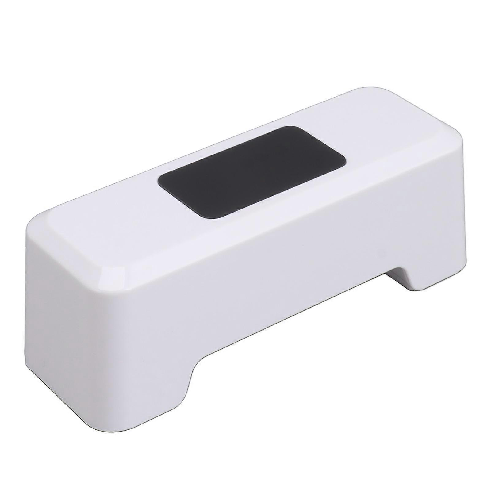 Motion Sensor Automatic Toilet Flusher IPX5 Waterproof Touchless Toilet Flusher Automatic Flush Button for Home Public Use White