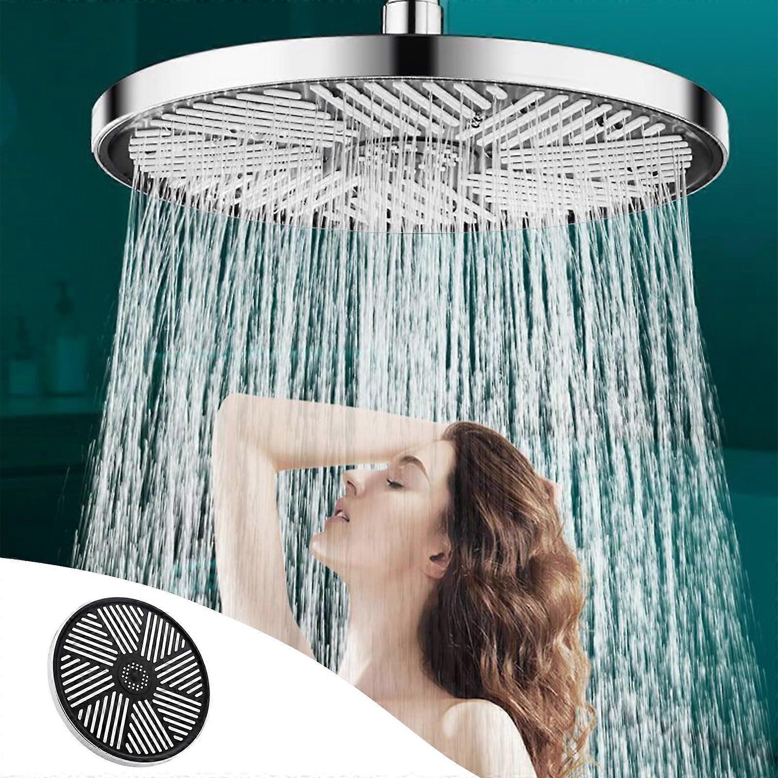 10" In Shower Nozzle for Bath Faucet, High Pressure Shower Head with Heater Filter & Pressurised Water Stop Function