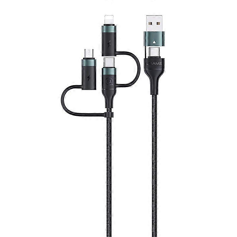 USB + Type-C to Type-C + 8 Pin + Micro PD Fast Charging Data Cable