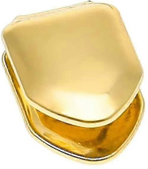Hiphop Gold Braces Single Teeth, Teethgrills (3pcs, Oro)