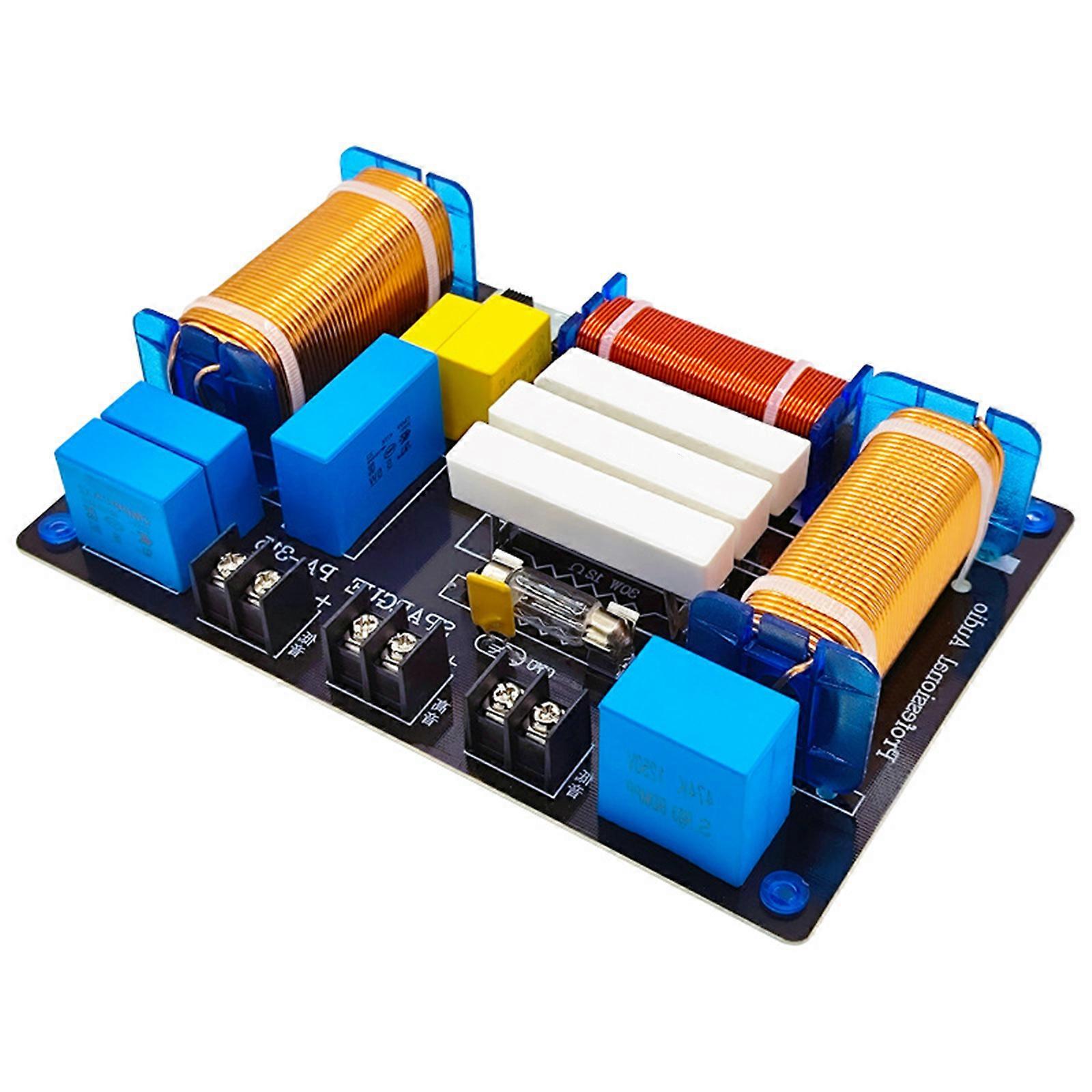 PA-315 Adjustable Frequency Divider 3-Way Crossover Module Board for 700W Systems and Bass Enhancement Multicolor