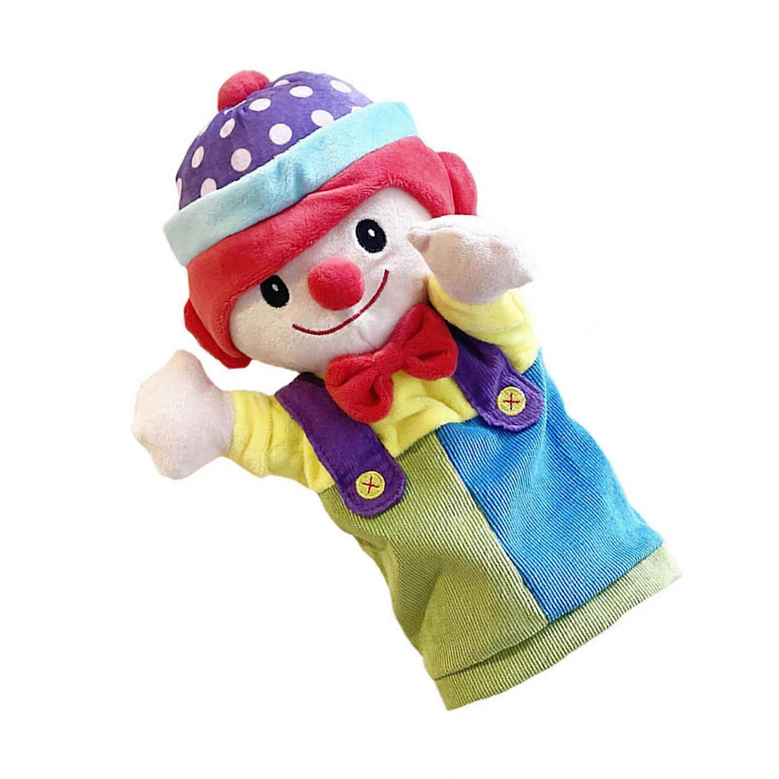 Interactive Learning Clown Hand Puppet With Colorful Design Encourages RolePlay Activity And Vocabulary Building Multicolor