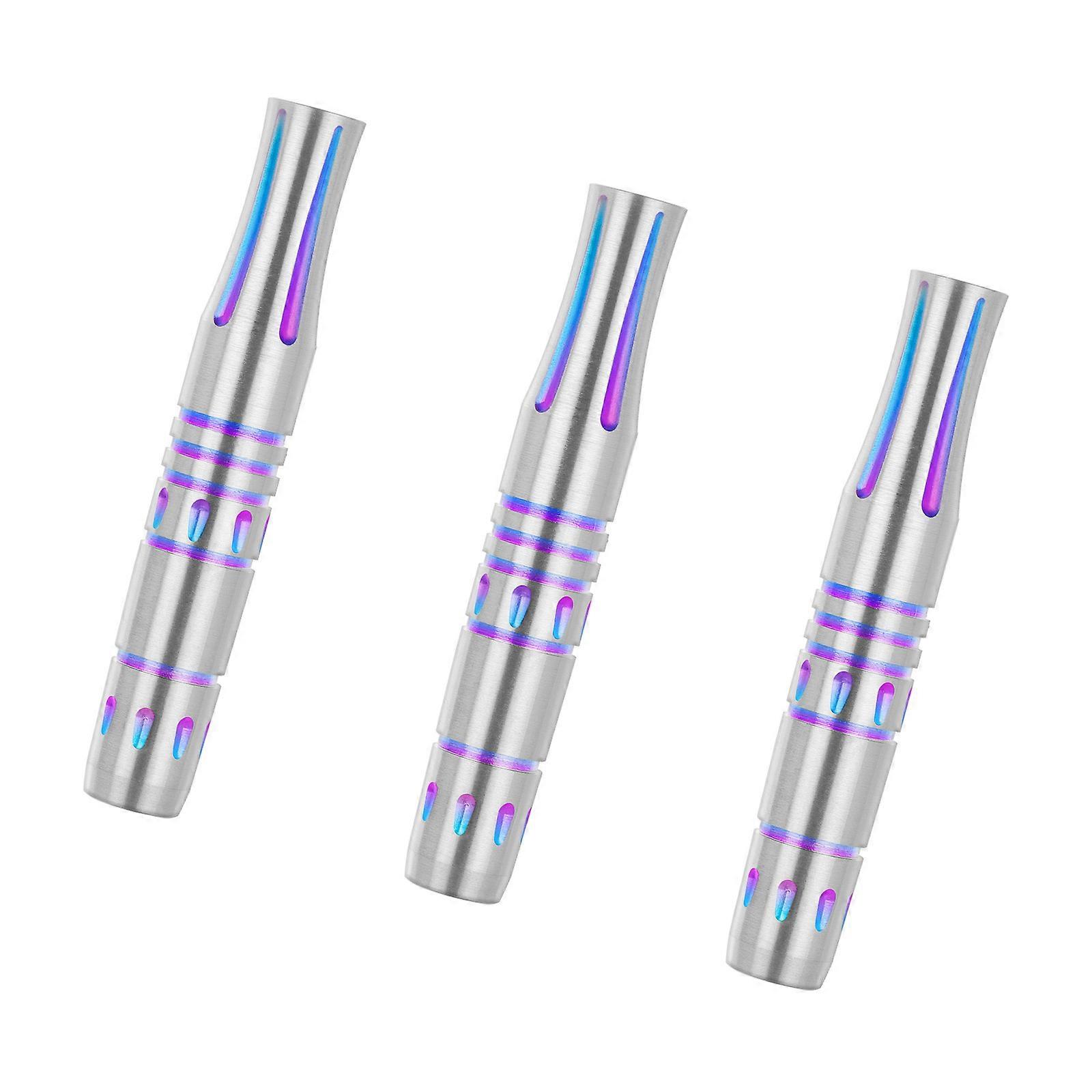 3Pcs 17 Grams Metal Dart Barrels Replacement Shafts Grip Professional Electronic Dart Barrels Dart Play Accessory Multicolor