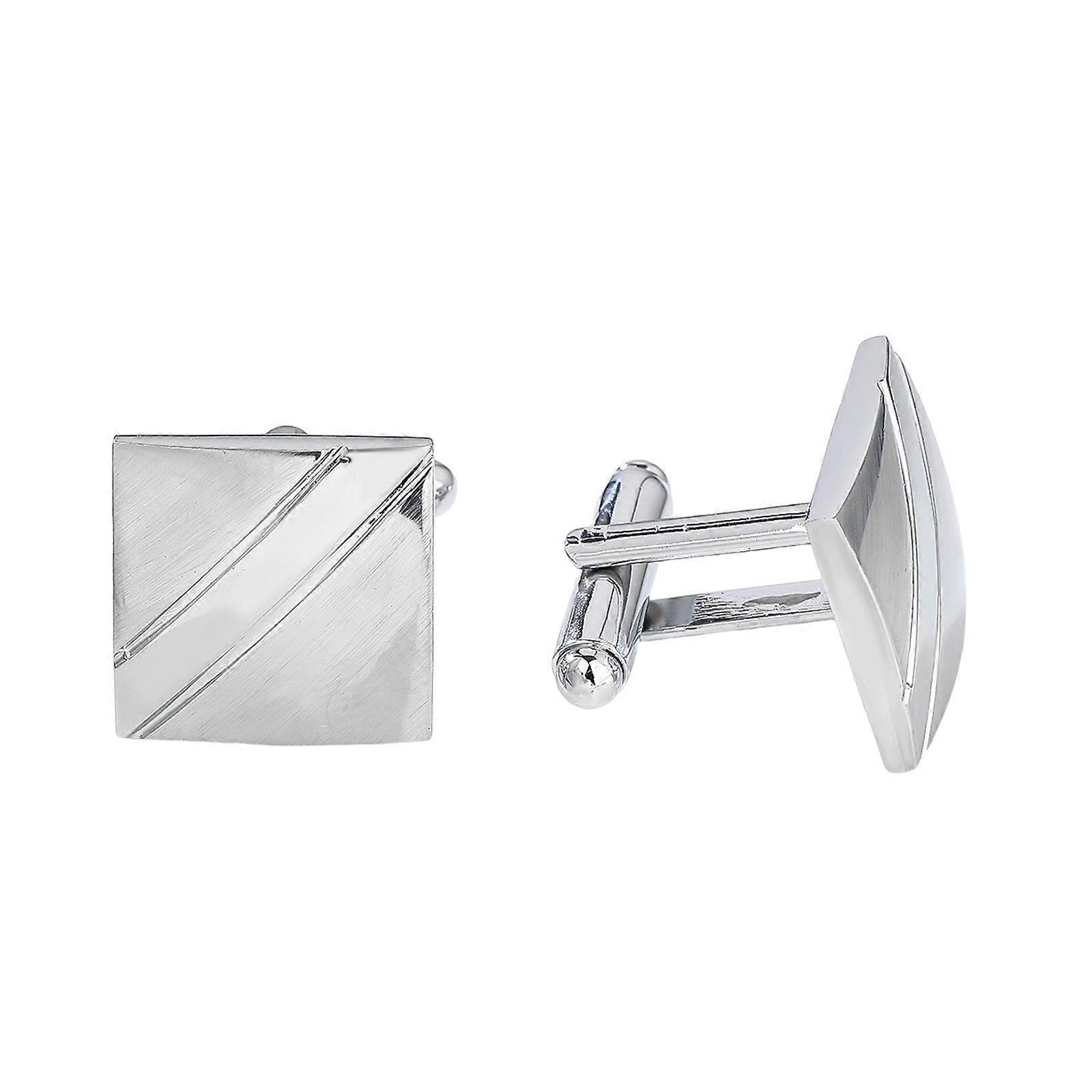 French Style Geometric Grid Pattern Copper Cufflinks For Men Elegant Cuff Link Formal Attire Clothing Accessories Multicolor