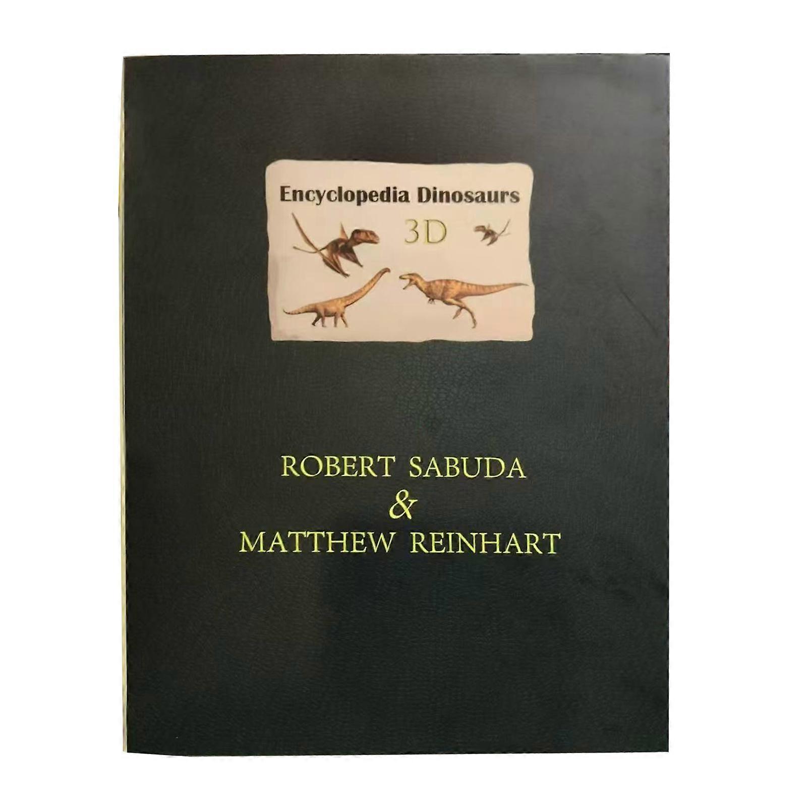 Hardcover Knowledge Encyclopedia Dinosaurs with 3D Display for Children Preschooler Student Early Learning Encyclopedia Multicolor