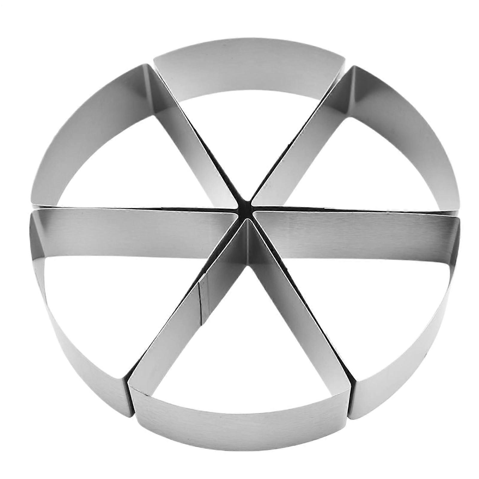 Cake Cutter Divider with 6 Grid Portion Marker for Pizza, Cheese, Pancakes and Round Cakes