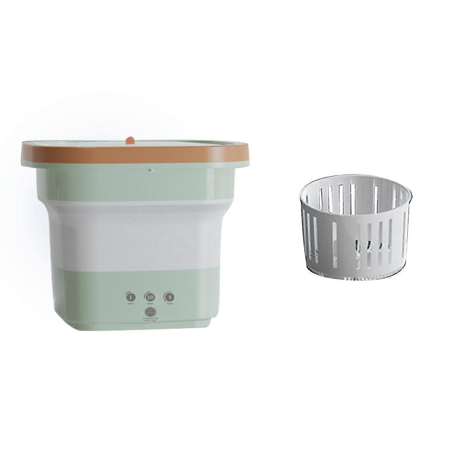 Foldable Washing Machine 3 Timing Gear 4.5L Large Capacity with Draining Bucket for Travel CN