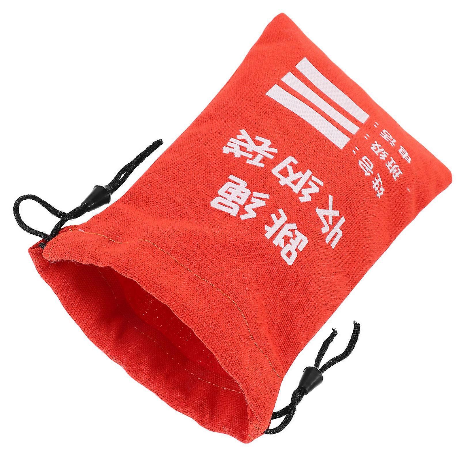 Jump Rope Storage Bag Canvas Drawstring for Storage Durable Orange