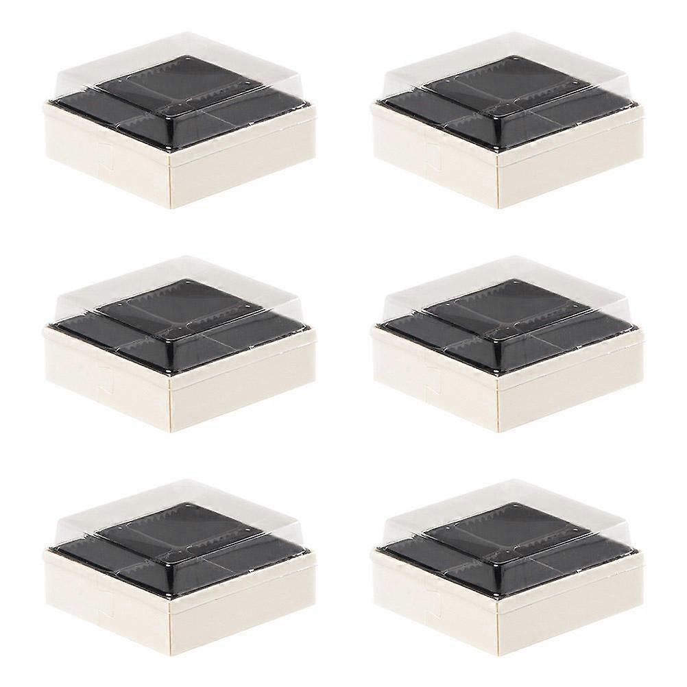 6pcs Portable Sushi Boxes Rice Roll Takeout Boxes Sashimi Storage Boxes