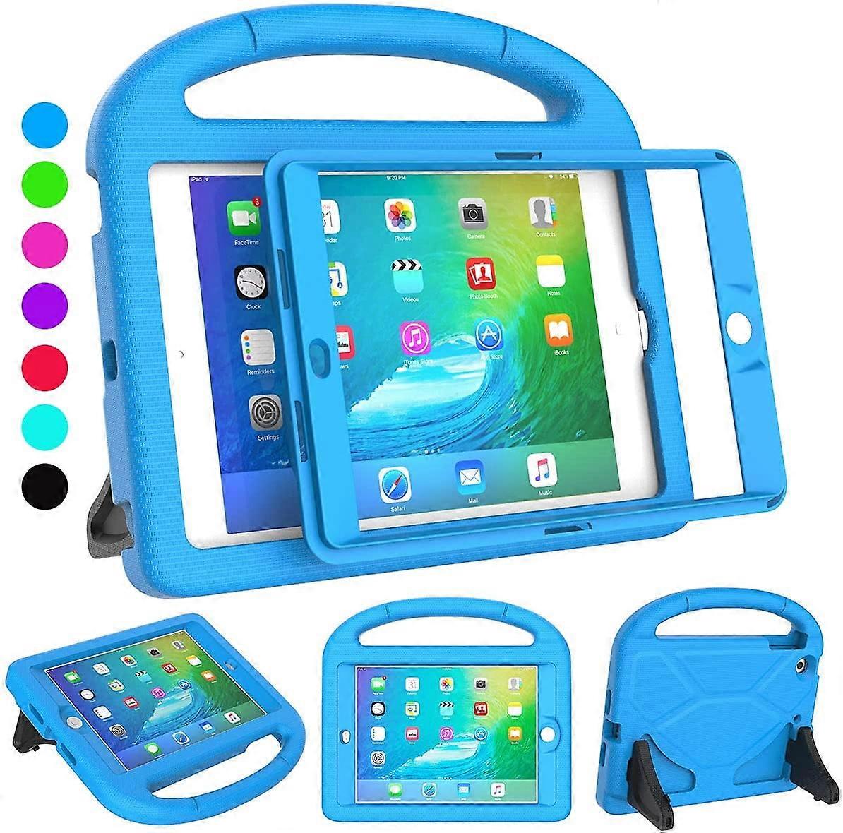Compatible with iPad Mini 1/2/3 Case for Kids, Built-in Screen Protector Durable Shockproof Protective Cover with Handle Stand