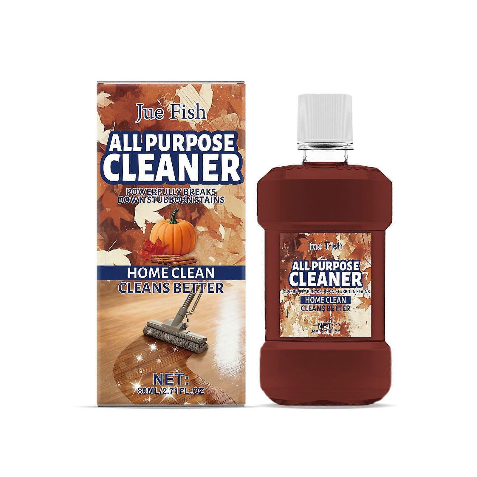 JUE FISH Multi-Purpose Cleaner removes dust and grease stains; convenient for kitchens, bathrooms, and outdoor use; suitable for various scenarios.