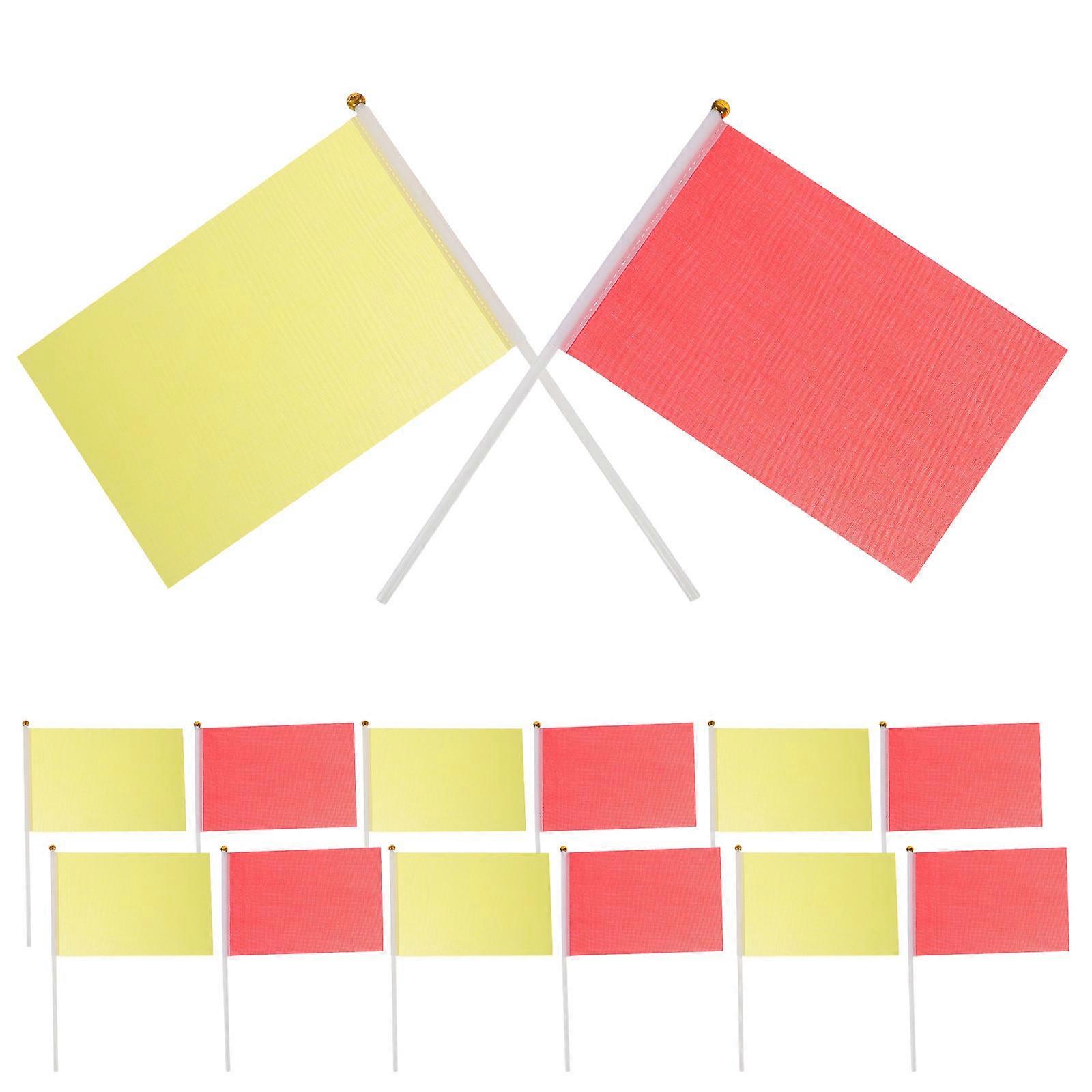Practical Small Flags Hand Waving Mini Handheld Colorful Flags 21X14X0.1cm Perfect For Performances 100Pcs