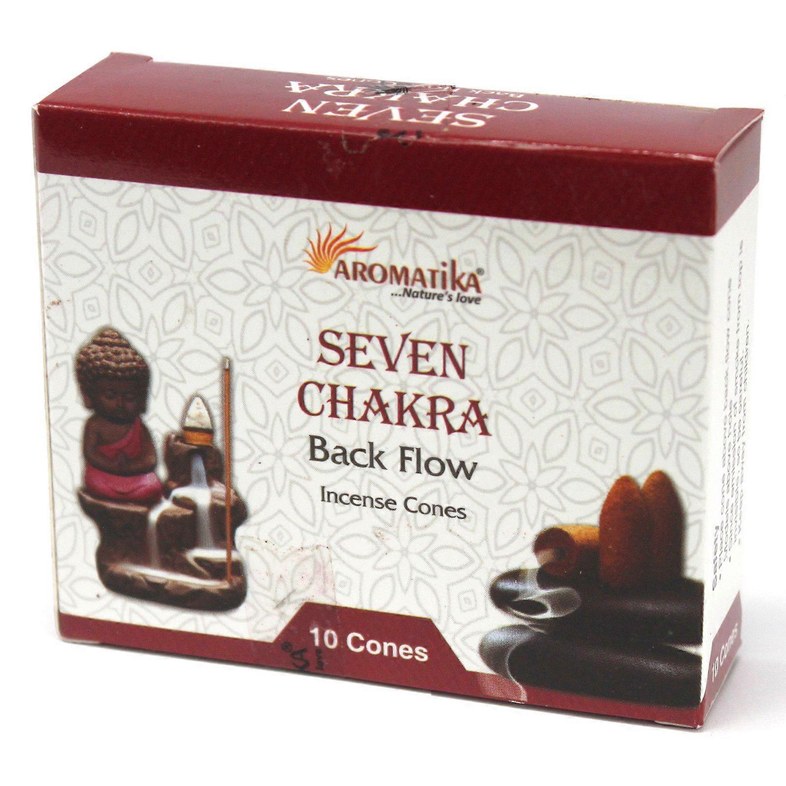 Aromatica Backflow Incense Cones - 7 Charkras X 1