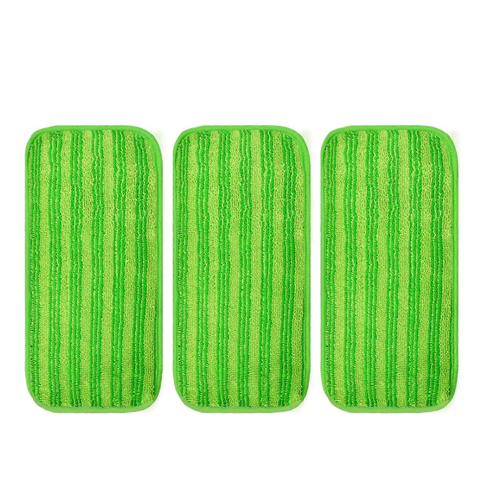 VALSEEL 3PC Mop Pad Refill, Reusable Microfiber, Wet & Dry, Replacement for Floor Cleaning - Compatible with standard mops