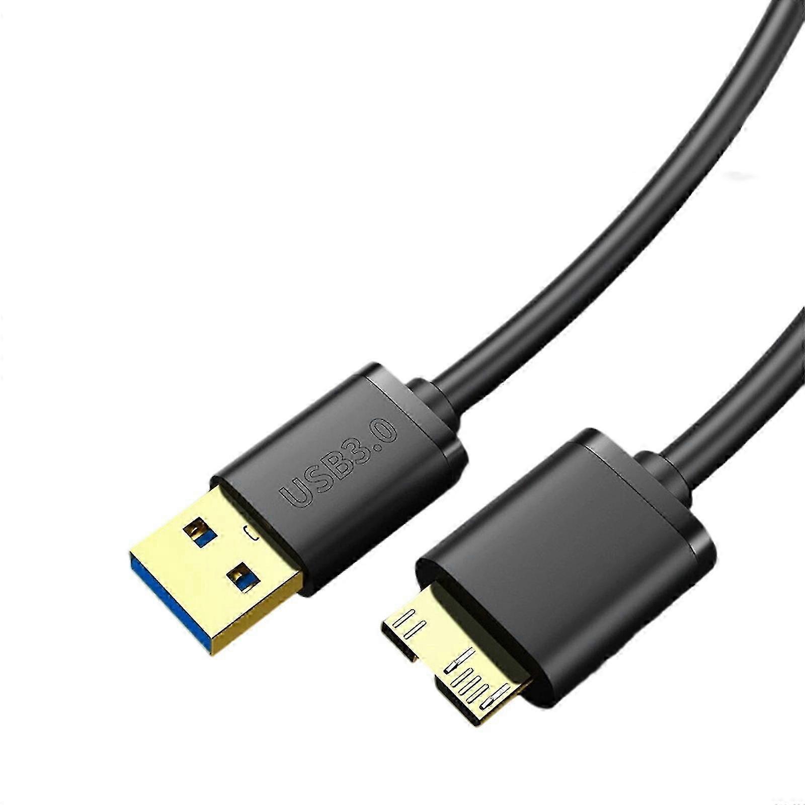 USB 3.0 to Microed B Cable for Fast Data Transfer For External Hard Drives and Devices 50/100cm w